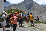 Particpants enjoying the landscape